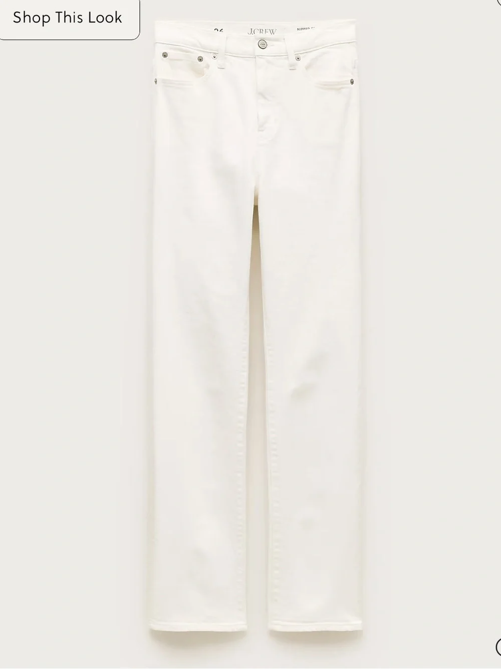 J crew Nipped straight jean in stretch